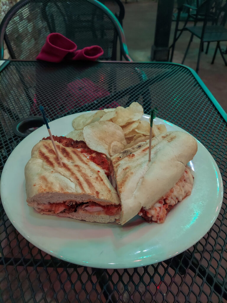 chicken parmesan sandwich