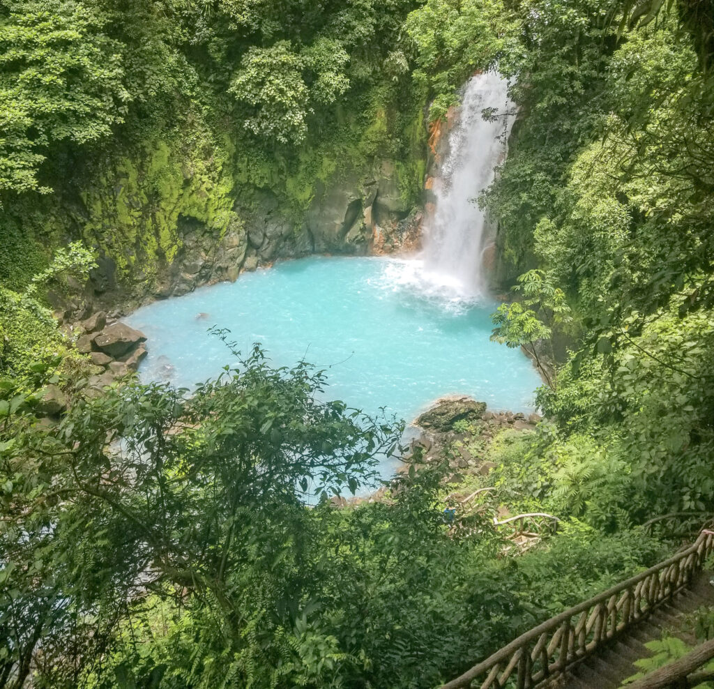 rio celeste waterfall, costa rica travel, travel blogger andra birkhimer, rio celeste