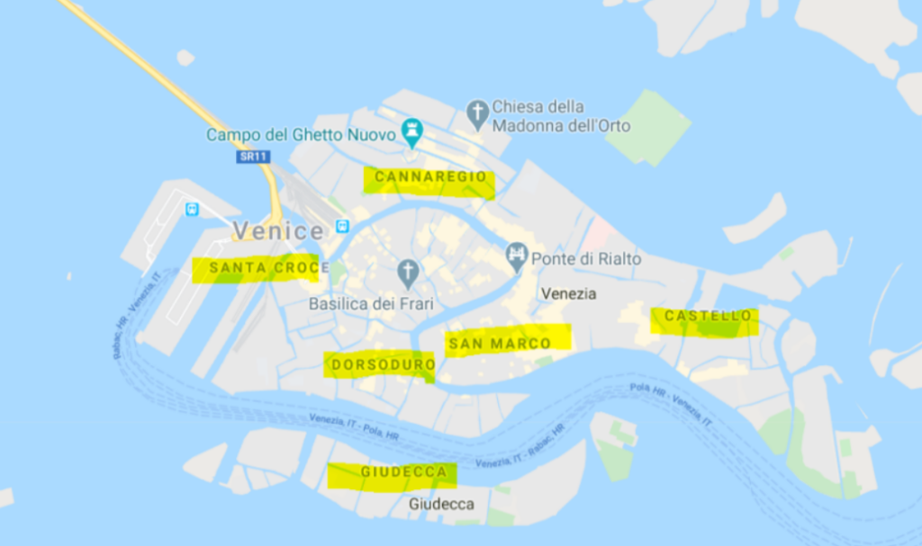 map of venice